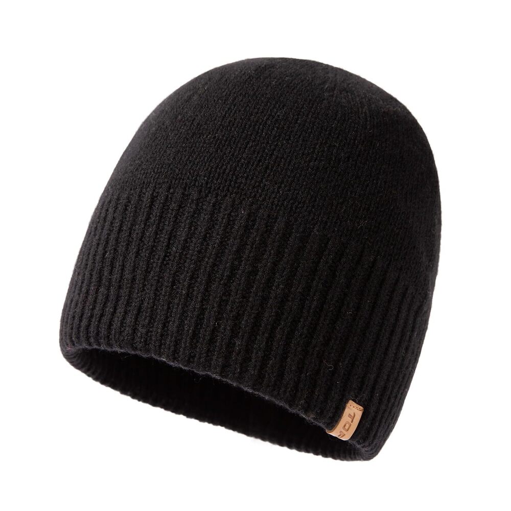 2931 PolarWool 80% Merino Wool Beanie Satin Lined Cuffed Watch Fisherman